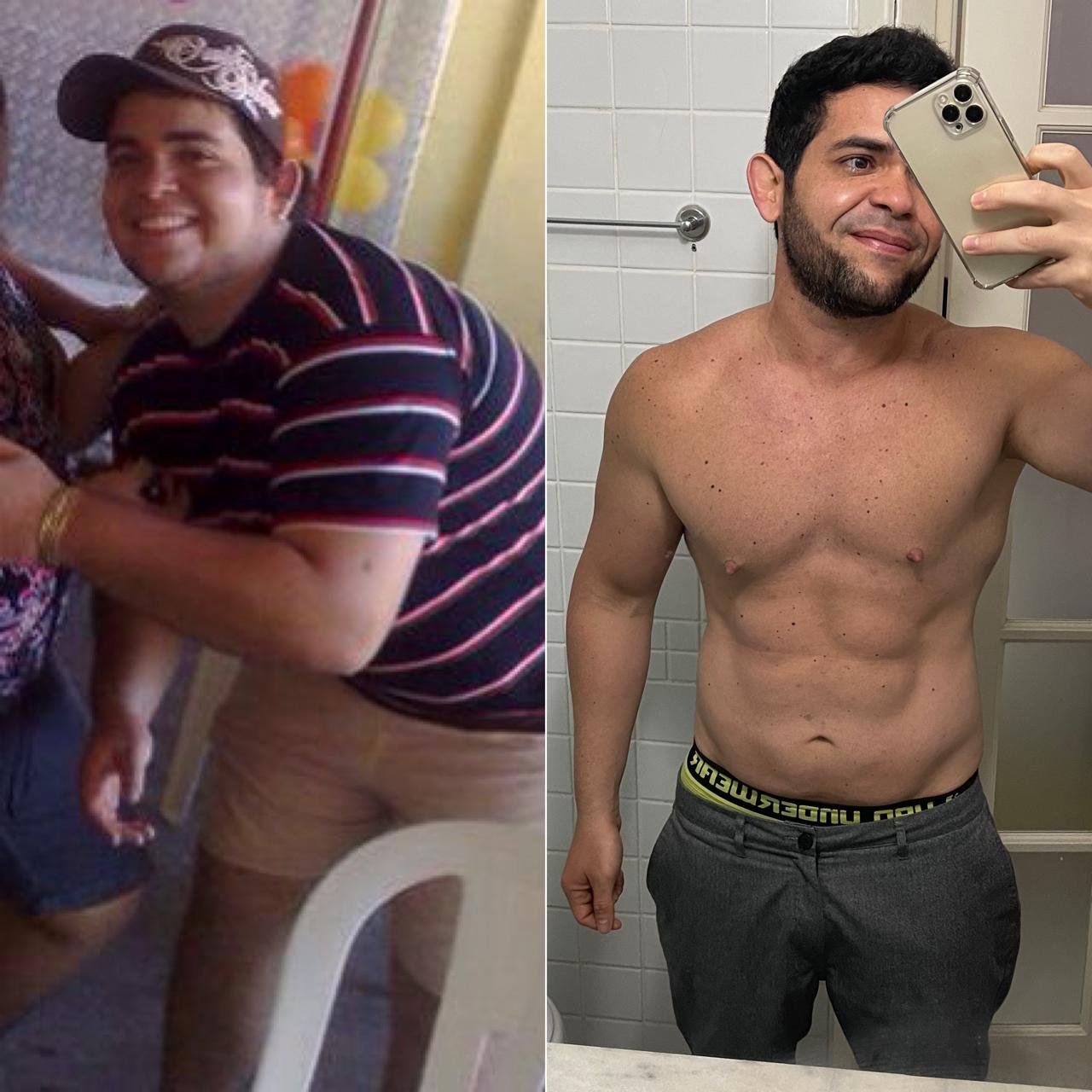 Transformação pessoal do Igor Caleb — Antes e Depois